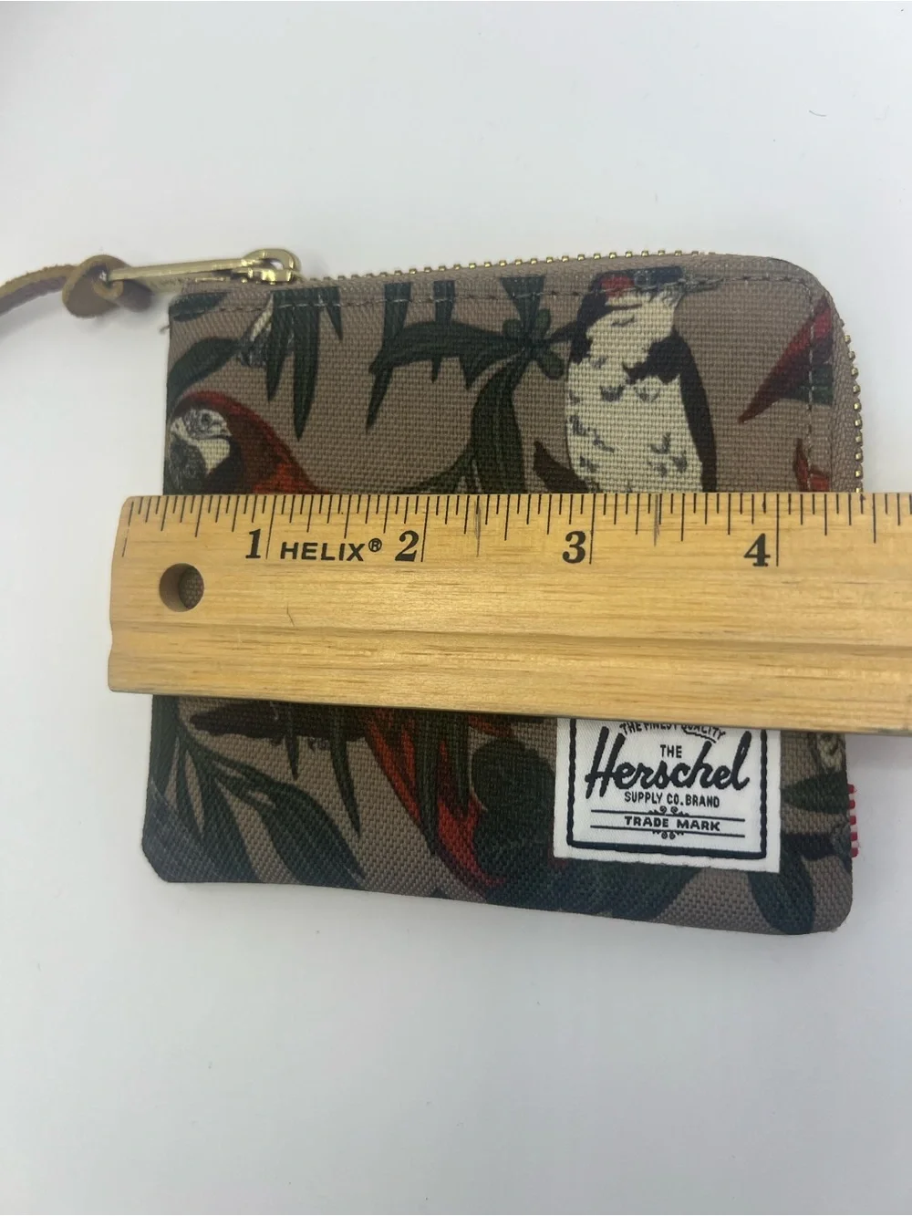 Herschel Supply Co. Johnny Zip Wallet Birds of Herschel Parrot Tropical Pouch